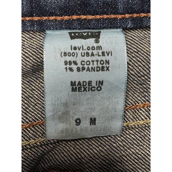 Levi's 524 Women's Too Super Low Flare Leg Blue Denim Jeans - Size 9M (31x28.5) - Picture 5 of 5